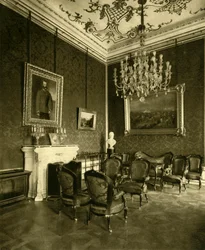 Oficina privada del Emperador Francisco José I en el Hofburg, Viena, Austria, c1935