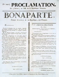 Proclamación de Napoleón como primer cónsul, siglo XIX