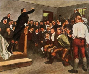 El profesor Steffens despierta a su audiencia para luchar por la libertad, 8 de febrero de 1813, 1936