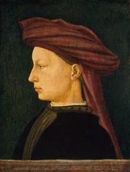 Retrato de perfil de un joven, 1430-1450