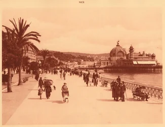 Promenade des Anglais y el Jetty Palace, Niza, 1930
