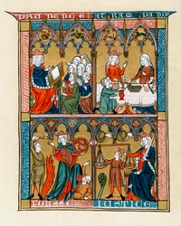 Prudencia, Templanza, Fortaleza y Justicia, 1290-1300