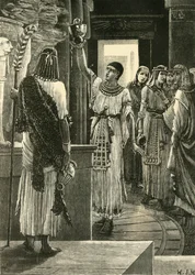 Psamético y el casco de bronce, 1890