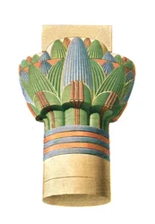 Capitel ptolemaico, Edfu, Egipto