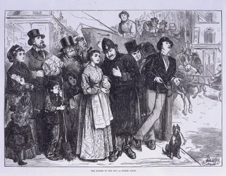 Testigos públicos del eclipse solar, Londres, c. 1870
