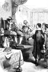 Puritanos ante Jacobo I, siglo XVII c1880
