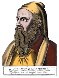 Pitágoras c. 560 - 480 a.C., filósofo y científico griego