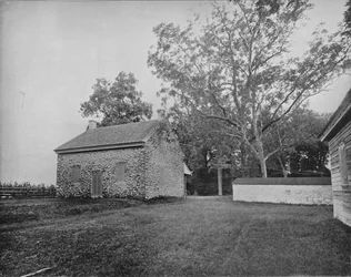 Casa de reuniones cuáquera, campo de batalla de Princeton, Nueva Jersey