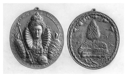 Medalla de la Reina Isabel I, siglo XVI, 1896