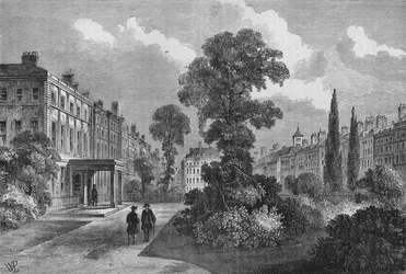 Queen Square, Bloomsbury, Londres, 1810 1878