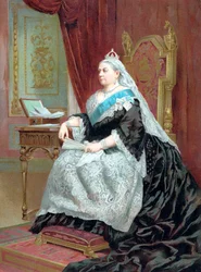 Reina Victoria 1819-1901 en el momento de su Jubileo de Oro, 1887
