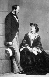 Reina Victoria y el Príncipe Consorte, 1860