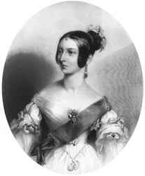 La Reina Victoria cuando joven, c1830s