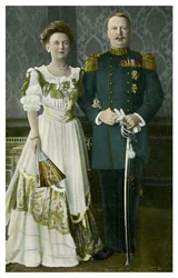 Reina Guillermina y el Príncipe Enrique de los Países Bajos, c1900s-c1910s