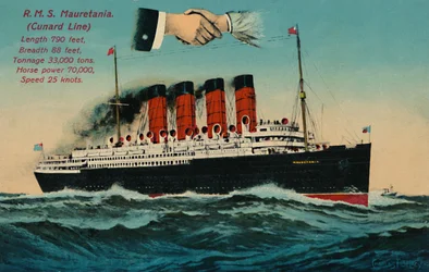 R.M.S. Mauretania. Cunard Line, hacia la década de 1930