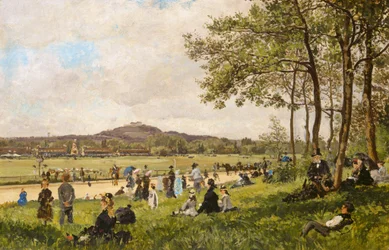 Hipódromo en Longchamps, c. 1870