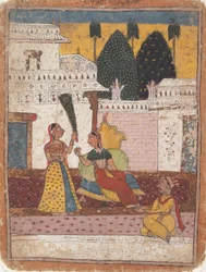 Ramkali Ragini: Página de una Serie Dispersa Ragamala Guirnalda de Modos Musicales