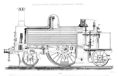 Locomotora de pasajeros Ramsbottoms Express, 1866