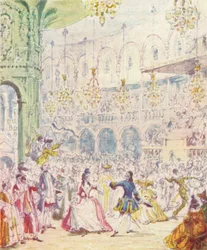 Randulph y Hilda bailando en la Rotonda de los Jardines de Ranelagh, 1842