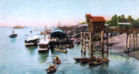 Puerto de Rangún, Myanmar, c1900s