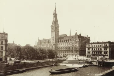 Ayuntamiento de Hamburgo. Hacia 1900