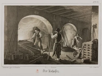 Procesamiento de materias primas, metalurgia, forja de metales preciosos, Alemania, c. 1851