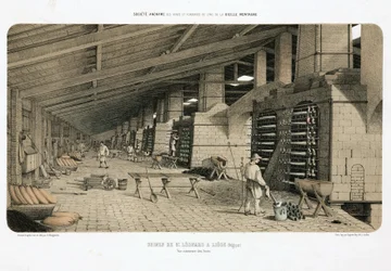 Procesamiento de Materias Primas, Metalurgia Hornos en los trabajos de zinc, St Leonard, Lieja, Bélgica