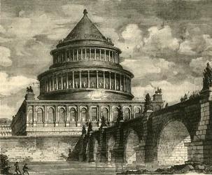 Reconstrucción del Mausoleo de Adriano, Ahora el Castillo de San Ángelo