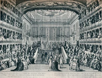 Recepción del Gran Duque y la Gran Duquesa de Rusia en el Teatro de San Bendetto, 1902