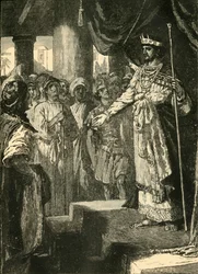 Roboam aceptando el consejo de los jóvenes, 1890