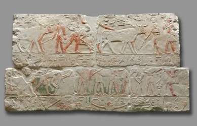 Relieve de escenas agrícolas