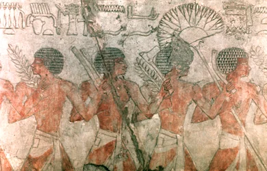 Relieve con Soldados, Templo de Hatshepsut