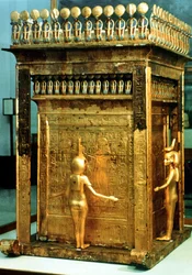 Cofre canópico réplica de la tumba de Tutankamón, Egipto