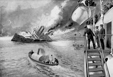 Rescate de sobrevivientes de un barco ruso hundido, Guerra Ruso-Japonesa