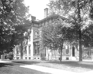 Residencia del ex Presidente Harrison, Indianápolis, Indiana, EE.UU., c1900