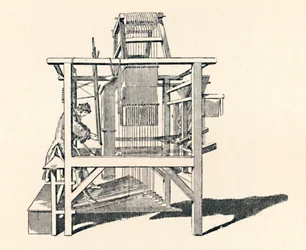 Tejedor de cintas en su telar, 1747, 1904