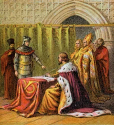 Ricardo II abdica, 1399, c1850