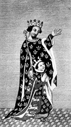Ricardo II y su padre, el Príncipe Negro, siglo XIV, 1910