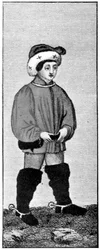 Traje de montar, siglo XV, 1910