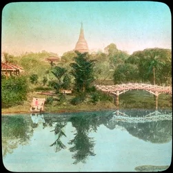 Escena del río, India, finales del siglo XIX o principios del siglo XX