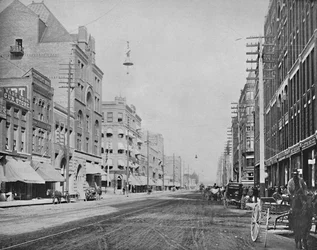 Avenida Riverside, Spokane, Washington, c. 1897