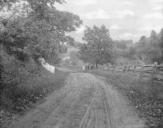 Camino junto al Brandywine, Pensilvania, EE.UU., c1900
