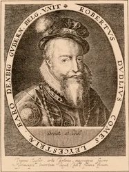 Robert Dudley, primer conde de Leicester 1532-1588, noble inglés, 1889