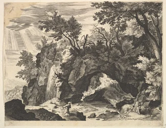 Paisaje Rocoso con la Estigmatización de San Francisco (copia inversa)