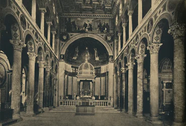 Roma - Basílica de Santa Inés fuera de los muros en la calle Nomentana, 1910