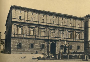 Roma - Piazza Scossacavalli. - Palacio del Príncipe Torlonia, por Bramante, 1910