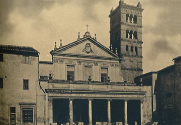 Roma - Iglesia de Santa Cecilia Templo de Bramante en los claustros de S. Pietro in Montorio