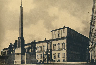Roma - El Palacio Quirinal y la Fuente, 1910