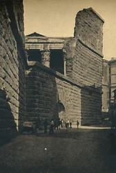 Roma - Muro del Foro de Augusto, 1910
