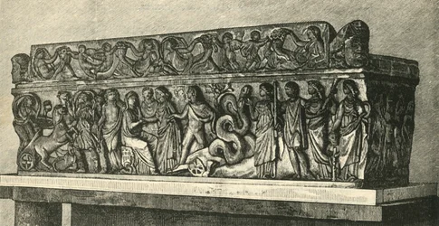Sarcófago romano, 1890